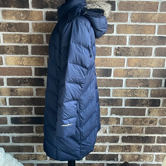 Eddie Bauer Women's Lodge Down Parka Dusted Indigo - Picture 9 of 16